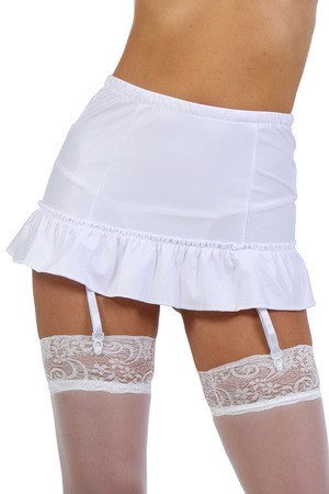 jupe blanche sexy wetlook club ouvert libertine osez chic