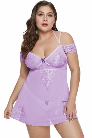 nuisette sexy mauve magasin lingerie grande taille boutique osez chic loveshop charente sexshop 16 cognac 17 saintes 33 bordeaux 24 dordogne