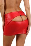 jupe sexy rouge wetlook club libertine coquine osez chic